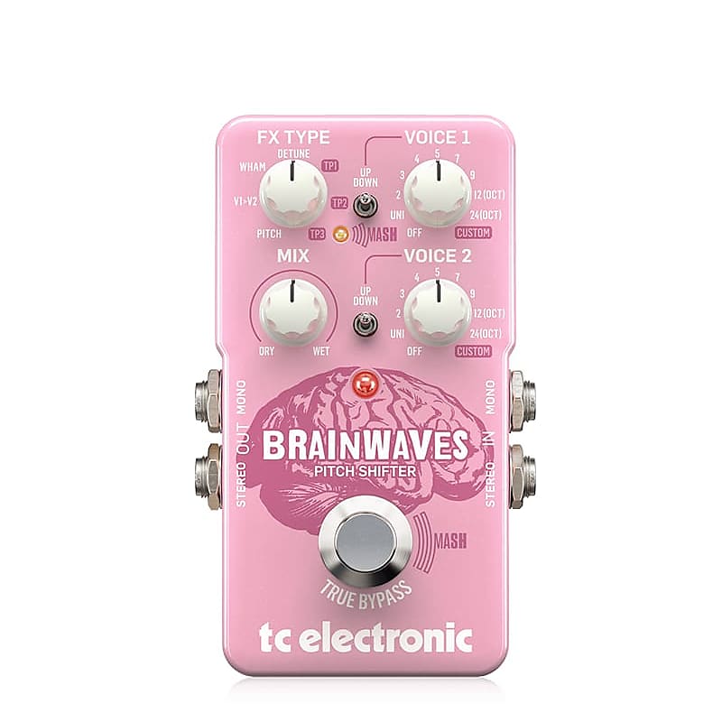 TC Electronic Brainwaves exceptional Pitch Shifter with Studio-Grade Algorithms, 4 Octave Dual Voices and Groundbreaking MASH Footswitch image 1