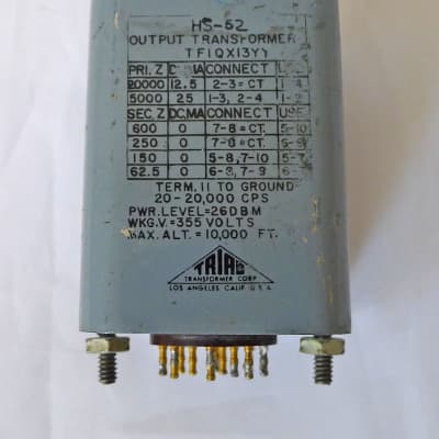 1955 Triad HS 52 Output Transformer for Fairchild, Pultec EQP 1 Clone Fully  Tested UTC A 26 HA 114 | Reverb Norway