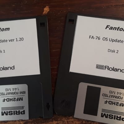Roland Fantom FA-76 Sound Collections & OS upgrade v1.20 Disks