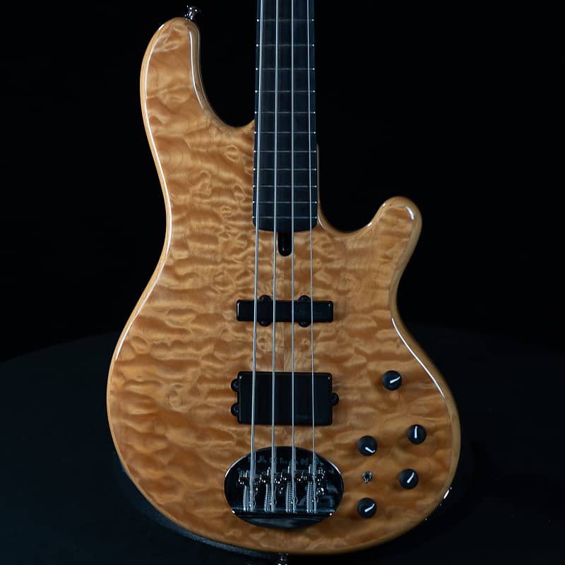 Lakland USA 44-94 Deluxe Quilted Maple Bass Guitar - Natural with Rosewood  Fingerboard