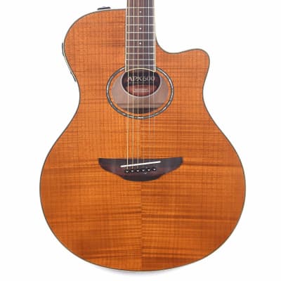 Yamaha APX600FM Acoustic Electric Guitar, Flamed Maple Amber image 2