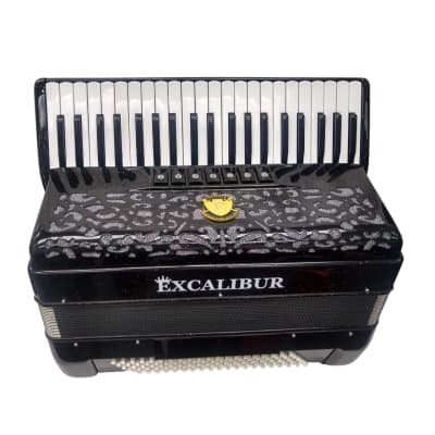 Excalibur Super Classic PSI Series 120 Black Sparkle Piano Accordion image 2