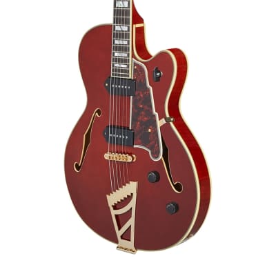 D'Angelico Excel 59 Hollowbody Guitar, Ebony Fretboard, Single Cutaway, Viola, DAE59VIOGT, New, Free Shipping image 17