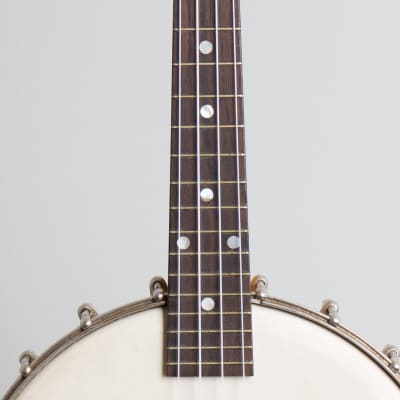Gibson  Style UB Banjo Ukulele (1924), ser. #11187A-49, original black hard shell case. image 8