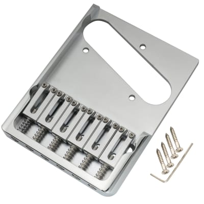 Glendale Double Cut Stainless Steel Telecaster Bridge Plate