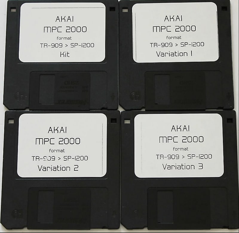 Akai MPC 2000 Format Floppy Disk Sample Library TR 909 Drums Reverb