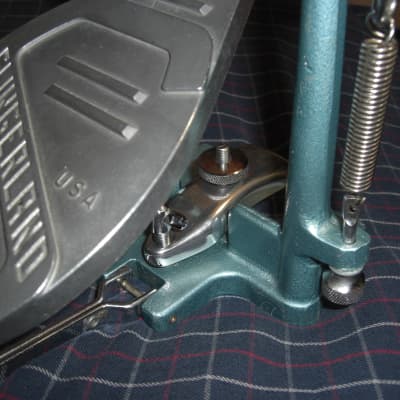 Slingerland Bass drum pedal Tempo King Late 60s Chrome/Blue Incredible Condition! image 3
