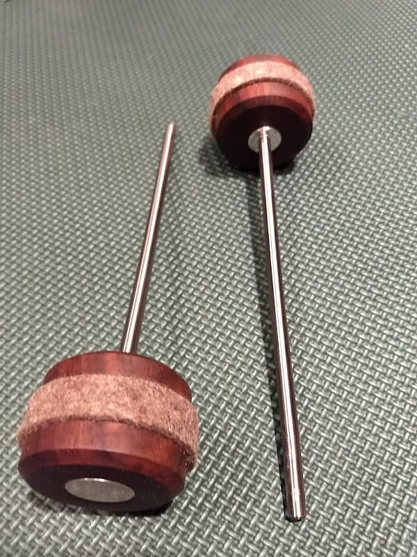 Cherry Hill Drums Walnut custom bass drum beaters Reverb