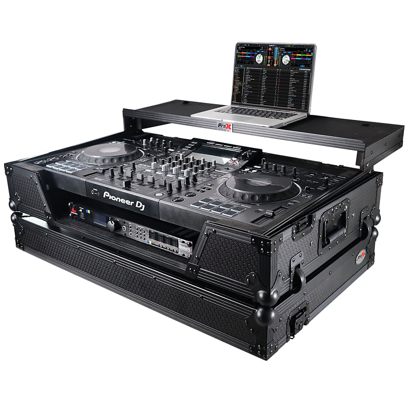 ProX Flight Case for Pioneer DJ XDJ-XZ with Glide Laptop Shelf