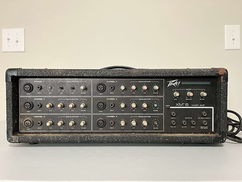 Peavey XM 6 Mixer Amp Series 300 EH POWERS ON (Read Description