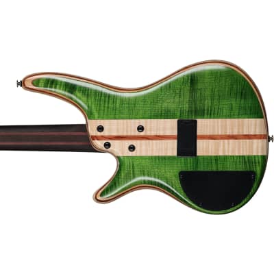 Ibanez SR4FMDX Premium 4-String Bass w/ Nordstrand Pickups - Emerald Green image 7
