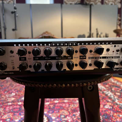 GRBass DUAL 1400 Watt bass guitar amplifier head, black image 8