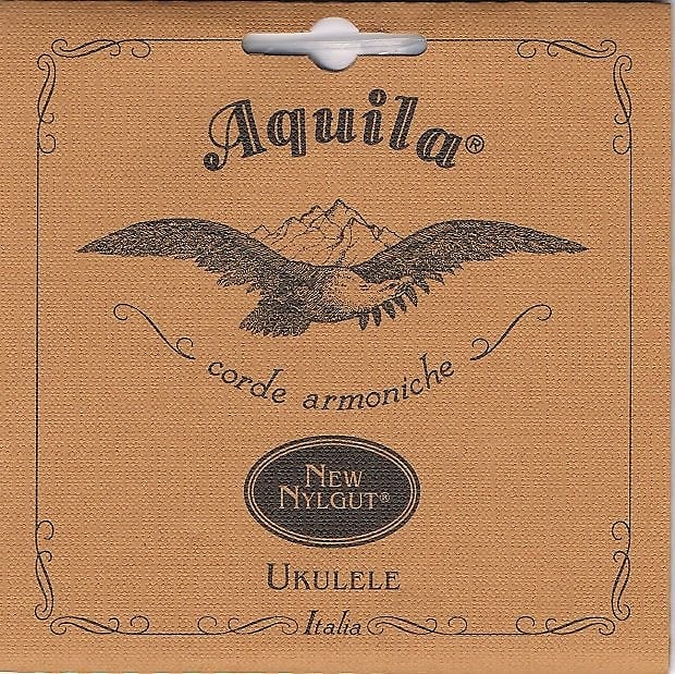 Aquila Nylgut Soprano Ukulele Strings Set 4U Regular Tuning GCEA High G Italy image 1