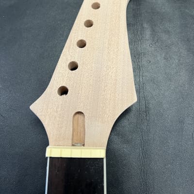 Unbranded  Replacement bolt-on Neck Tilt back Headstock Mahogany 24" scale trapezoid inlays #6 image 11