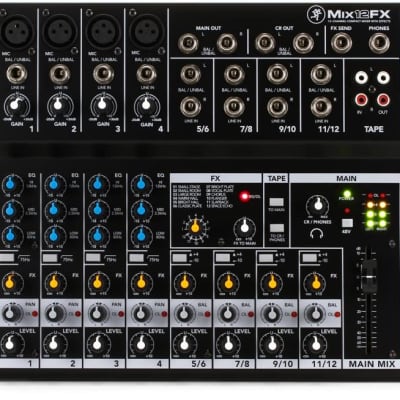 Mackie Mix12FX 12-Channel Compact Mixer with Effects w/ FREE Same Day Shipping image 1