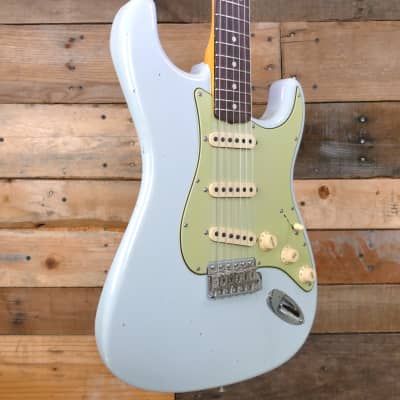 Fender Custom Shop '63 Reissue Stratocaster Journeyman Relic - Super Faded Aged Sonic Blue - Weight 7lbs 15oz! image 3