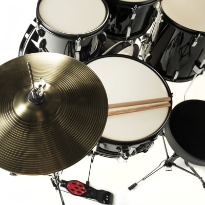 Fame FS18B First Step Junior Drum Set (Piano Black) - Drum Set image 10