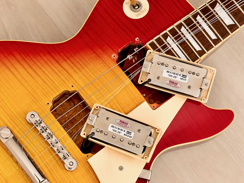 Tokai Heritage Series Love Rock TLS-1 Cherry Sunburst w/ Zebra Bobbin MK2  Humbuckers, Japan | Reverb UK