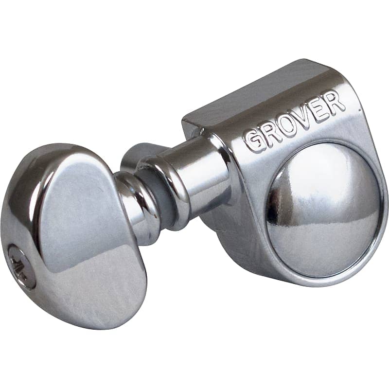 Tuners - Grover, Mini Lock Rotomatic, 3 per side, 18:1, Color: Chrome