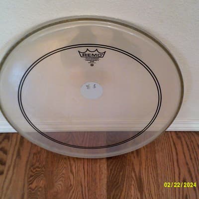 Remo 20 Inch Pin Stripe Clean Bass Drum Batter Head - Excellent! image 1