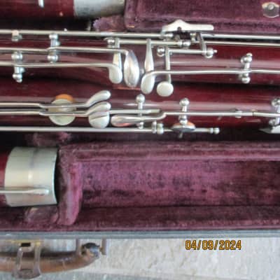 Conn brand Wood Bassoon with case. with case image 10