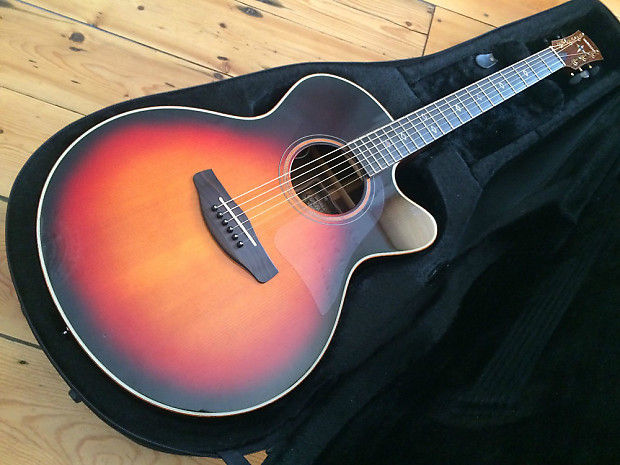 Yamaha CPX 1200 Electro Acoustic Guitar + Case CPX1200 VS | Reverb