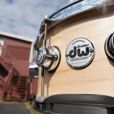 DW USA Collectors Series Natural Satin Oil 5.5 x 14" Maple Snare Drum (2023) image 4