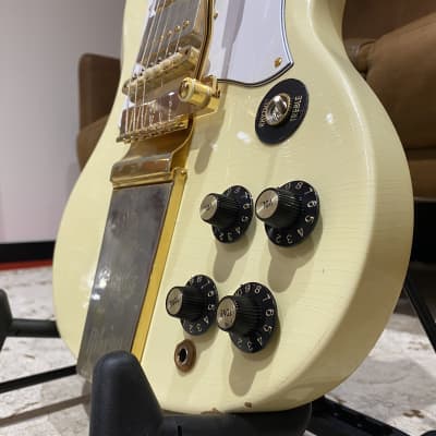 Gibson Custom Limited Edition Jimi Hendrix 1967 SG Custom 2020 Aged Polaris White image 4