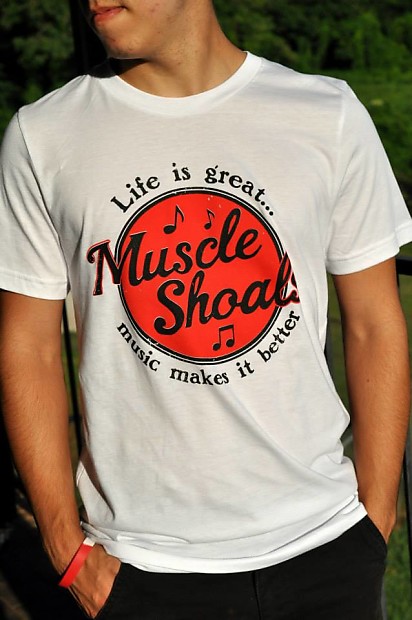 Muscle Shoals T-Shirt - Black, Dark Grey or White image 1