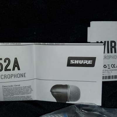 Shure BETA 52A Supercardioid Dynamic Bass Drum Microphone 2002 - Present - Black image 2