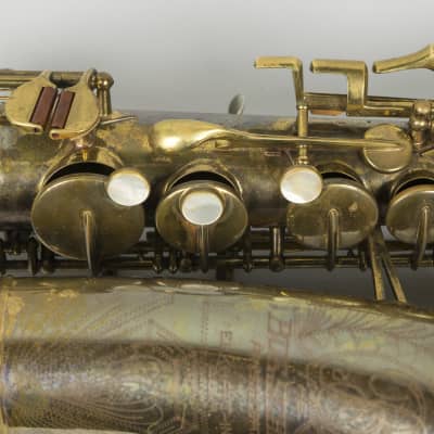 Vintage ~1949-1950 Buescher Big-B Aristocrat Alto Saxophone image 4