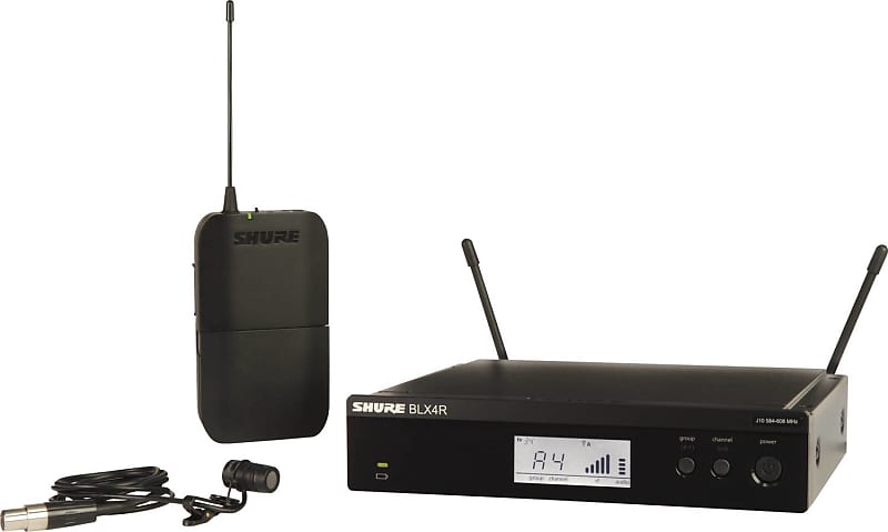 Shure BLX14R/W85 Wireless Lavalier Microphone System, H9 Band image 1
