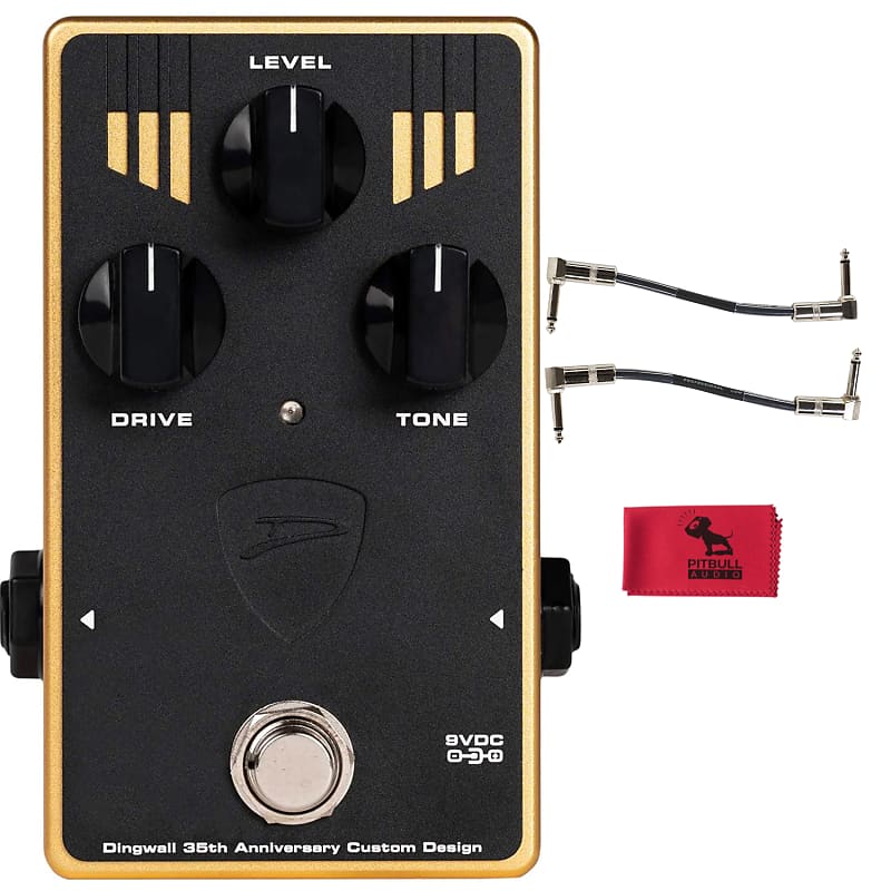 Dingwall 35th Anniversary Drive Bass Overdrive Pedal Cables