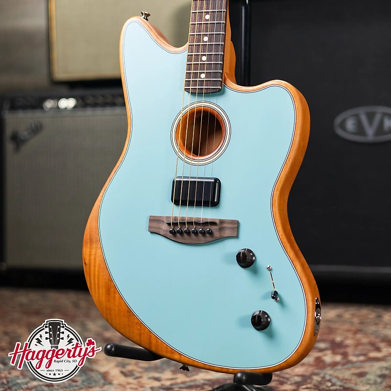 ギター Acoustasonic Player Jazzmaster Ice Blue Fender Acoustasonic Player Jazzmaster Acoustic-Electric