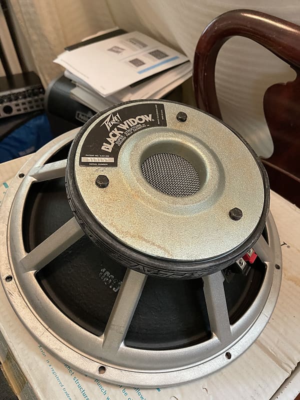 peavey 15 inch black widow speaker. never used silver | Reverb