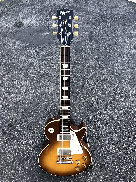 1980's Epiphone Les Paul Standard in Honeyburst with | Reverb