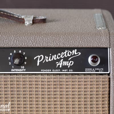 Survivor 1962 Fender Princeton Amp 6G2 Brownface with footswitch image 4