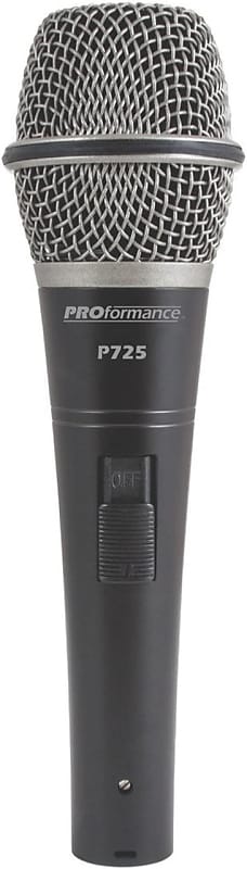 PROformance P725 Supercardioid Dynamic Handheld Microphone w/ Switch image 1