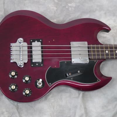 1970s Penco EB3 Gibson Style Bass - Cherry - MIJ Matsumoku EB-3- Original Case image 4