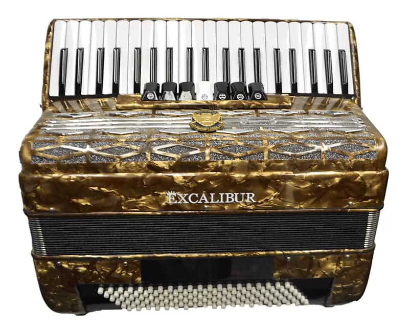 Excalibur Super Classic 120 Bass Accordion - Bronze | Reverb