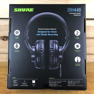 Shure SRH440 Closed-Back Professional Studio Headphones image 2