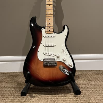 2017 Fender Standard Stratocaster Brown Sunburst with Maple Fretboard image 1