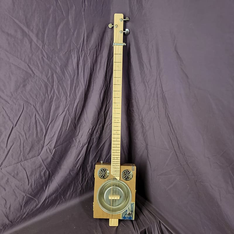 Handcrafted 3 String Cigar Box Resonator Guitar 109 Reverb