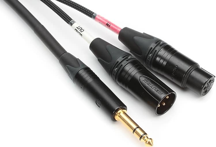 Mogami Gold Insert XLR Cable - 1/4-inch TRS Male to XLR Male/Female - 6 foot image 1