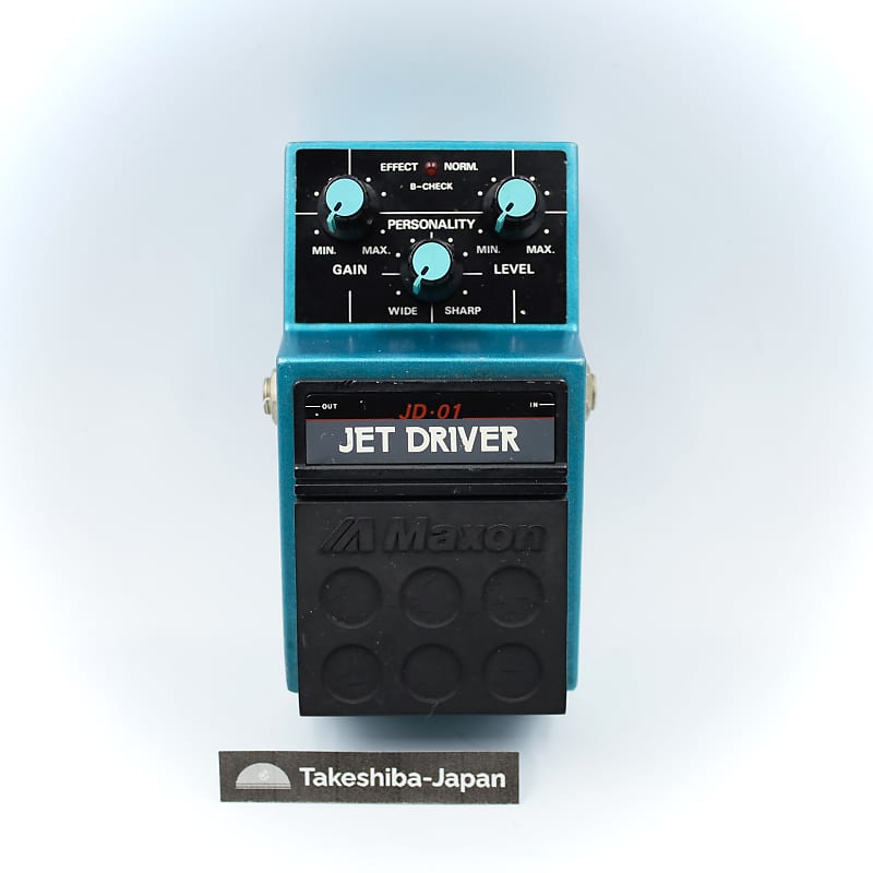 Maxon JD-01 Jet Driver Made in Japan Distortion Guitar Effect Pedal 126619