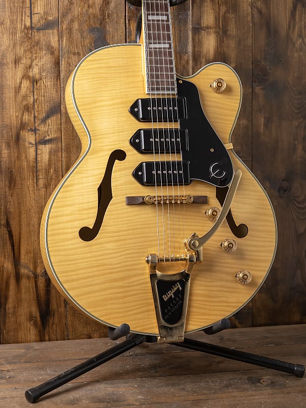 Epiphone Zephyr Blues Deluxe フルアコースティック - ギター