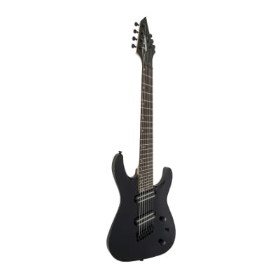 Jackson X Series Dinky Arch Top DKAF7 MS 7-String Multi Scale Electric Guitar with Poplar Body, Laurel Fingerboard, and 24 Jumbo Frets (Right-Handed, Gloss Black) image 4