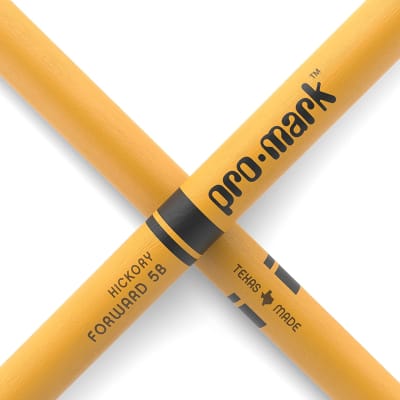 ProMark Classic Forward 5B Painted Yellow Hickory Drumsticks, Oval Wood Tip, One image 5