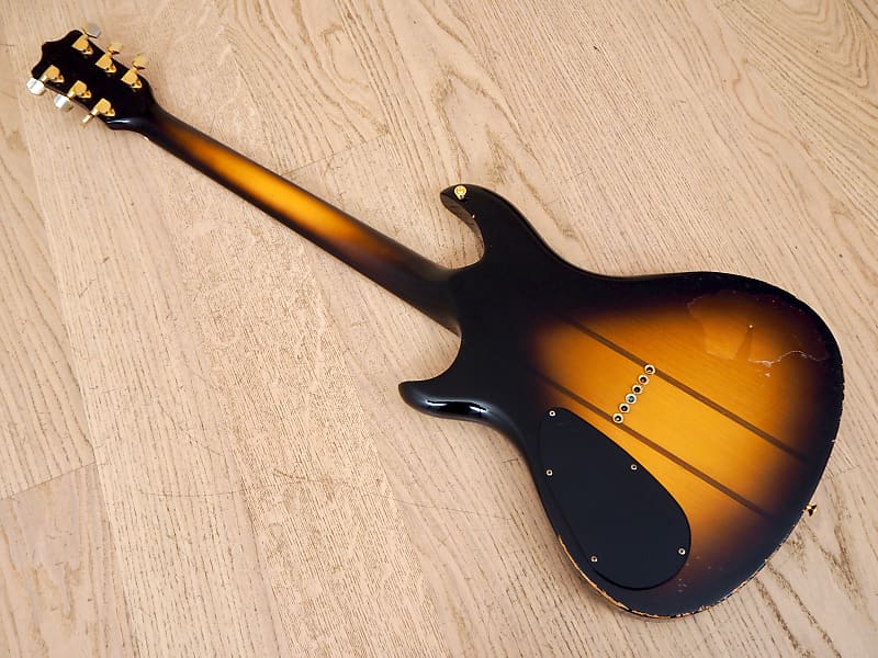 1980s Kawai Z-1 Neck Thru Vintage Electric Guitar Tobacco