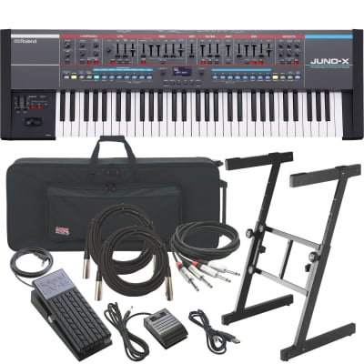 Roland Juno-X 61-Key Programmable Polyphonic Synthesizer - Stage Rig